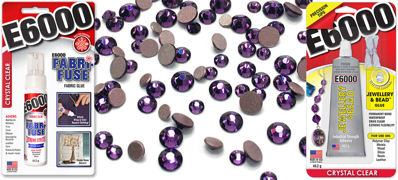 E6000 Jewellery & Bead is the best adhesive for rhinestoning costumes