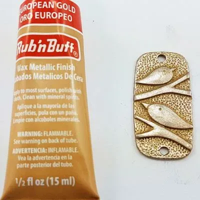 Rub'n'Buff Wax Metallic Finish European Gold 15ml - Beads N Crystals