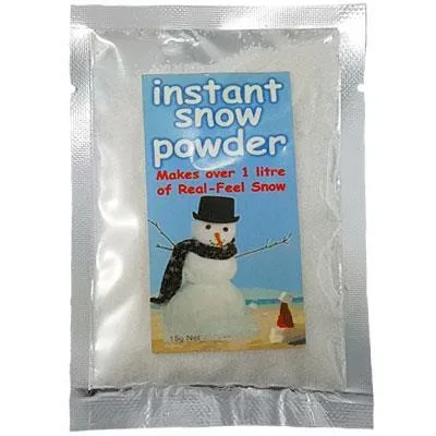 Christmas Instant Snow Powder 15g – Makes 1 litre of Snow - Beads