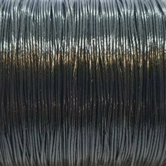 Dark brown thin flat leather cord craft wire