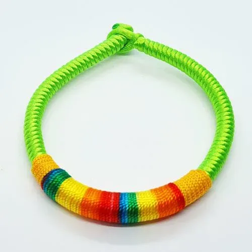 Green on sale thread bracelet