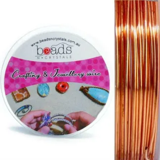CRAFT WIRE 20GA ROUND 6YD ROSE GOLD - Capital City Beads