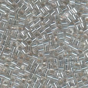Miyuki 3mm Spacer Beads Silver Lined Crystal 8g Tube (1)
