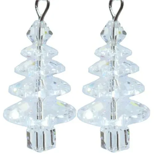 Swarovski christmas discount tree earrings