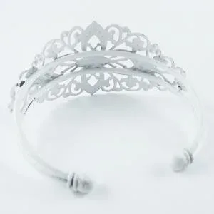Cuff Frame Filigree Bright White Antique Style - Image 2