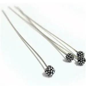 Sterling Head & Eye Pins