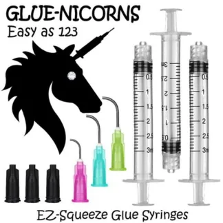 GLUE-NICORNS Glue Syringe with E6000 1.5mm - Beads N Crystals
