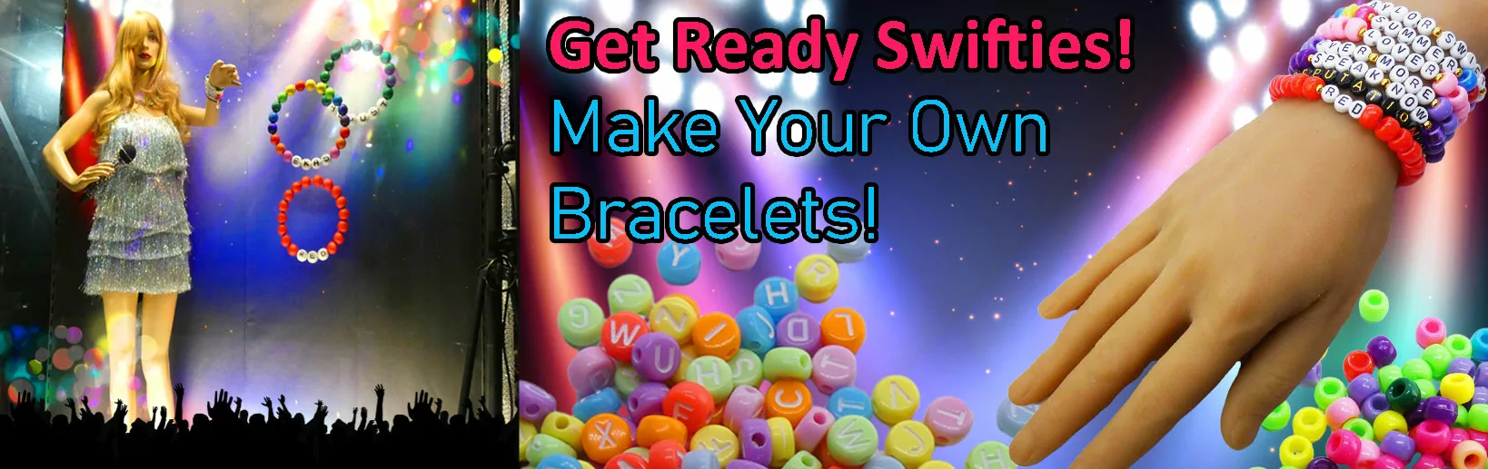 Swifties - make your own concert bracelets