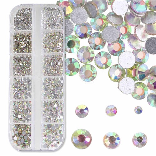 Crystal FX Rhinestone Assortment Crystal AB 1500pc Pack