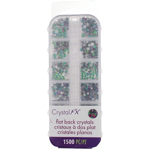 Crystal FX Rhinestone Assortment Green Flame 1500pc Pack - Image 3