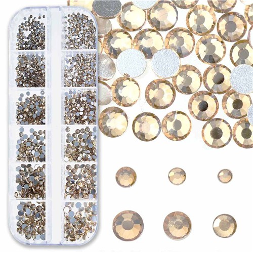 Crystal FX Rhinestone Assortment Light Peach 1500pc Pack