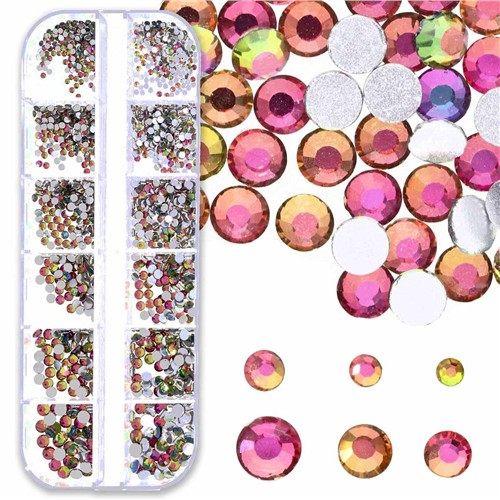 Crystal FX Rhinestone Assortment Rainbow Vitrail 1500pc Pack