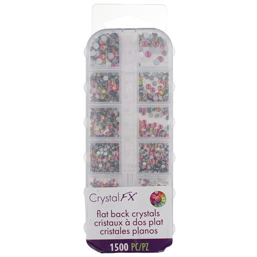 Crystal FX Rhinestone Assortment Rainbow Vitrail 1500pc Pack - Image 3