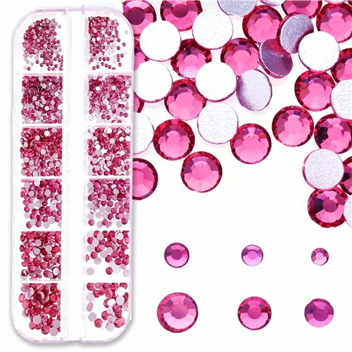 Crystal FX Rhinestone Assortment Rose 1500pc Pack