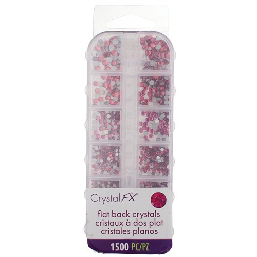 Crystal FX Rhinestone Assortment Rose 1500pc Pack - Image 3