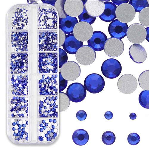 Crystal FX Rhinestone Assortment Sapphire 1500pc Pack