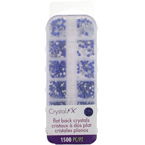 Crystal FX Rhinestone Assortment Sapphire 1500pc Pack - Image 3