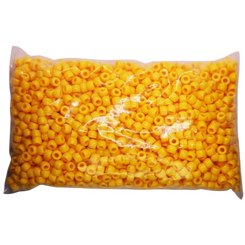 Pony Beads 6x9mm Bulk Bag Golden 1700pcs - Image 2