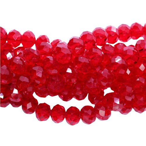 A Grade Crystal 8x10mm Rondelle Beads Strand Siam