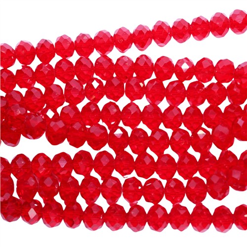 A Grade Crystal 8x10mm Rondelle Beads Strand Siam - Image 2