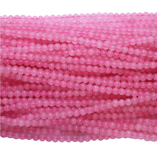 Rose Quartz 4mm AAA Grade Round Beads Strand - Image 2