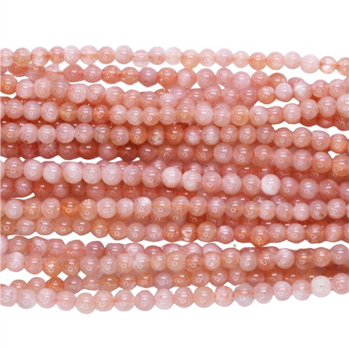 Sunstone A Grade 4mm Round Beads Strand - Image 2