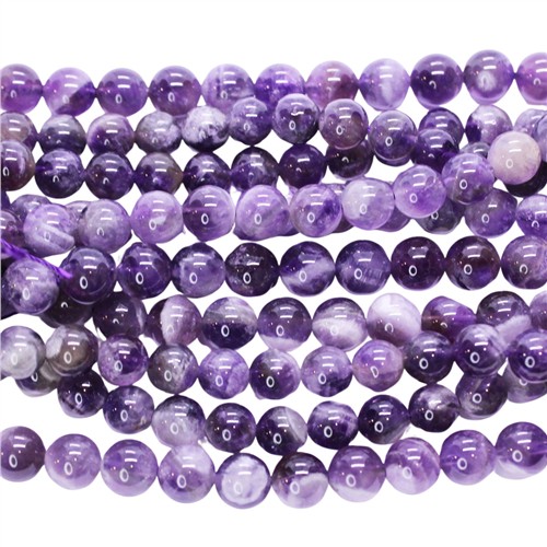 Amethyst Chevron 8mm Round Strand - Image 2