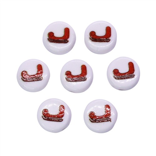 Plastic Bead 10mm Sleigh