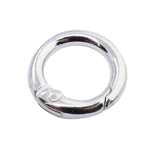 Donut Clasp 20mm Round 4mm Thick Silver Plated