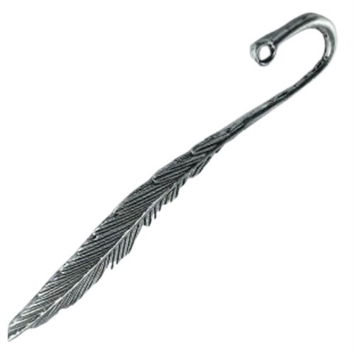 Leaf Fancy Bookmark 117mm Lead Free Antique Silver