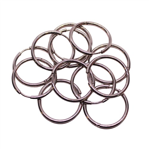 Titanium Steel Hoop Earring 24mm 12pk - Image 2