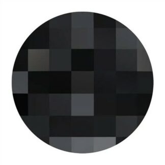 Swarovski 2035 Chessboard Circle Flat Back 10mm Jet Unfoiled 9pk