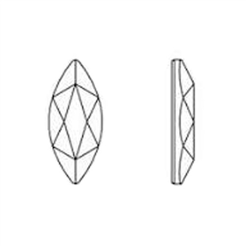 Swarovski 2201 Marquise Flat Back 14x6mm Vintage Rose 6pk