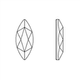 Swarovski 2201 Marquise Flat Back 14x6mm Vintage Rose Shimmer 6pk