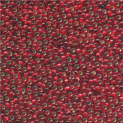 Czech Size 6 Round Seed Beads Ruby Silver Lined 20g Tube