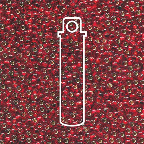 Czech Size 6 Round Seed Beads Ruby Silver Lined 20g Tube - Image 2