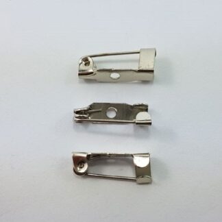 Brooch Back 1.5cm Antique Silver (LNCF)