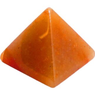 Gemstone Pyramid Agate Red 30mm