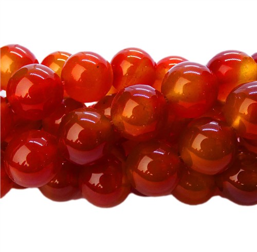 Carnelian 12mm Round Beads Strand - Image 2