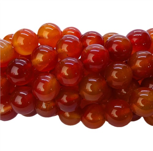 Carnelian 12mm Round Beads Strand