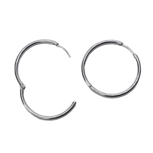 Stainless Steel Hoop Earring 24mm 10pk