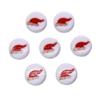 Plastic Bead 10mm Santa Hat