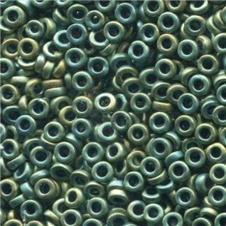 Miyuki Spacer Beads 3x1.3mm Matte Metallic Patina Iris 8g Tube