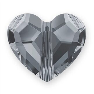 Swarovski 5741 Love Bead 8mm Crystal Silver Night 2X 9pk