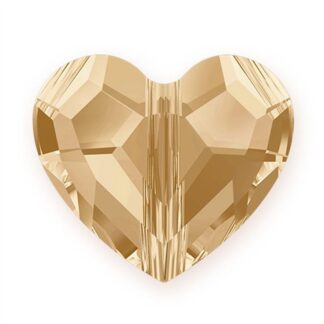 Swarovski 5741 Love Bead 8mm Crystal Golden Shadow 9pk