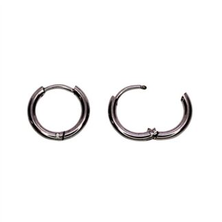 Titanium Steel Hoop Earring 14mm 12pk