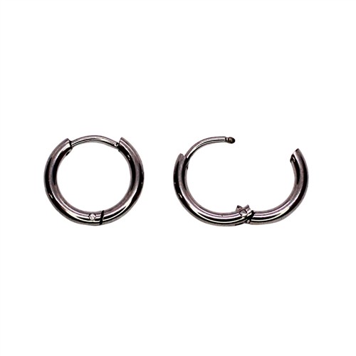 Titanium Steel Hoop Earring 14mm 12pk
