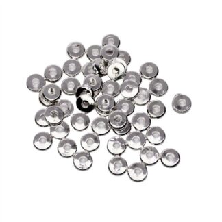 Tarnish Resistant Disc Spacer Beads 5mm x 1.2mm Silver Plated 50pcs/pack
