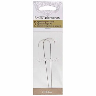 Curved Bead Spinner Big Eye Needle 2pk by BeadSmith