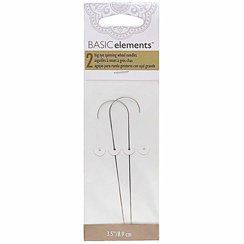 Curved Bead Spinner Big Eye Needle 2pk by BeadSmith